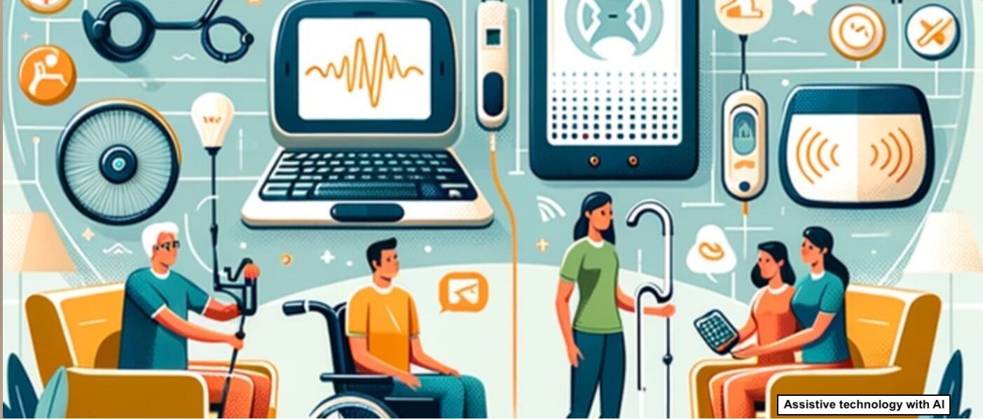 Assistive technology with AI. Image from https://fndusa.org/event/assistive-technology-an-ai-presentation/